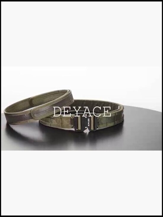 Quick Release Tactical MOLLE Belt Set, Nylon, Metal Buckle